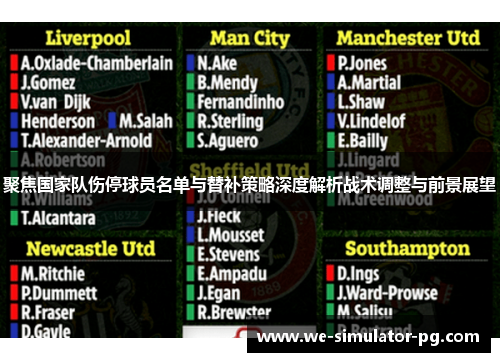 聚焦国家队伤停球员名单与替补策略深度解析战术调整与前景展望